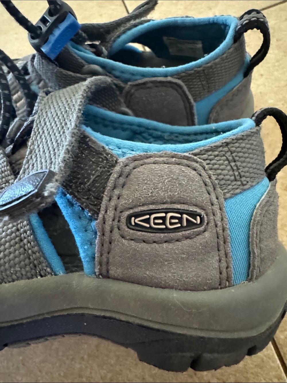 Keen Kids Grey and Blue Closed-Toe Water Sandals - Picture 2 of 5